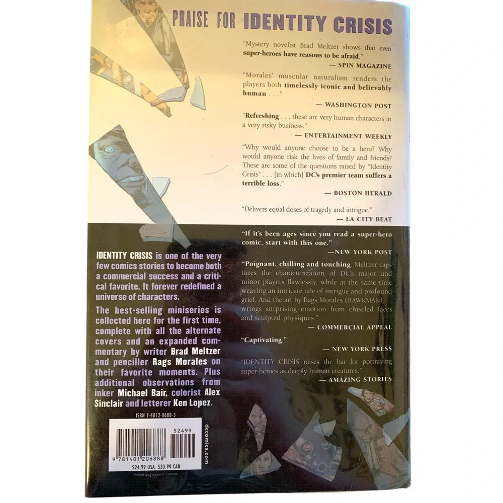 DC Comics 2006 Identity Crisis by Michael Bair Brad Meltzer TPB SC Hardcover
